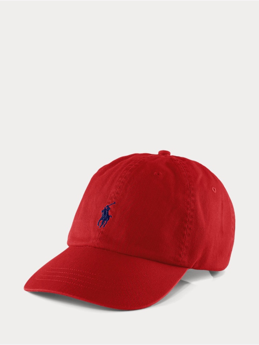 Polo Ralph Lauren Iconic Cotton Chino Ball Cap Red Blue One Size